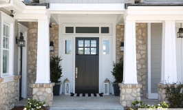 black-craftsman-style-door