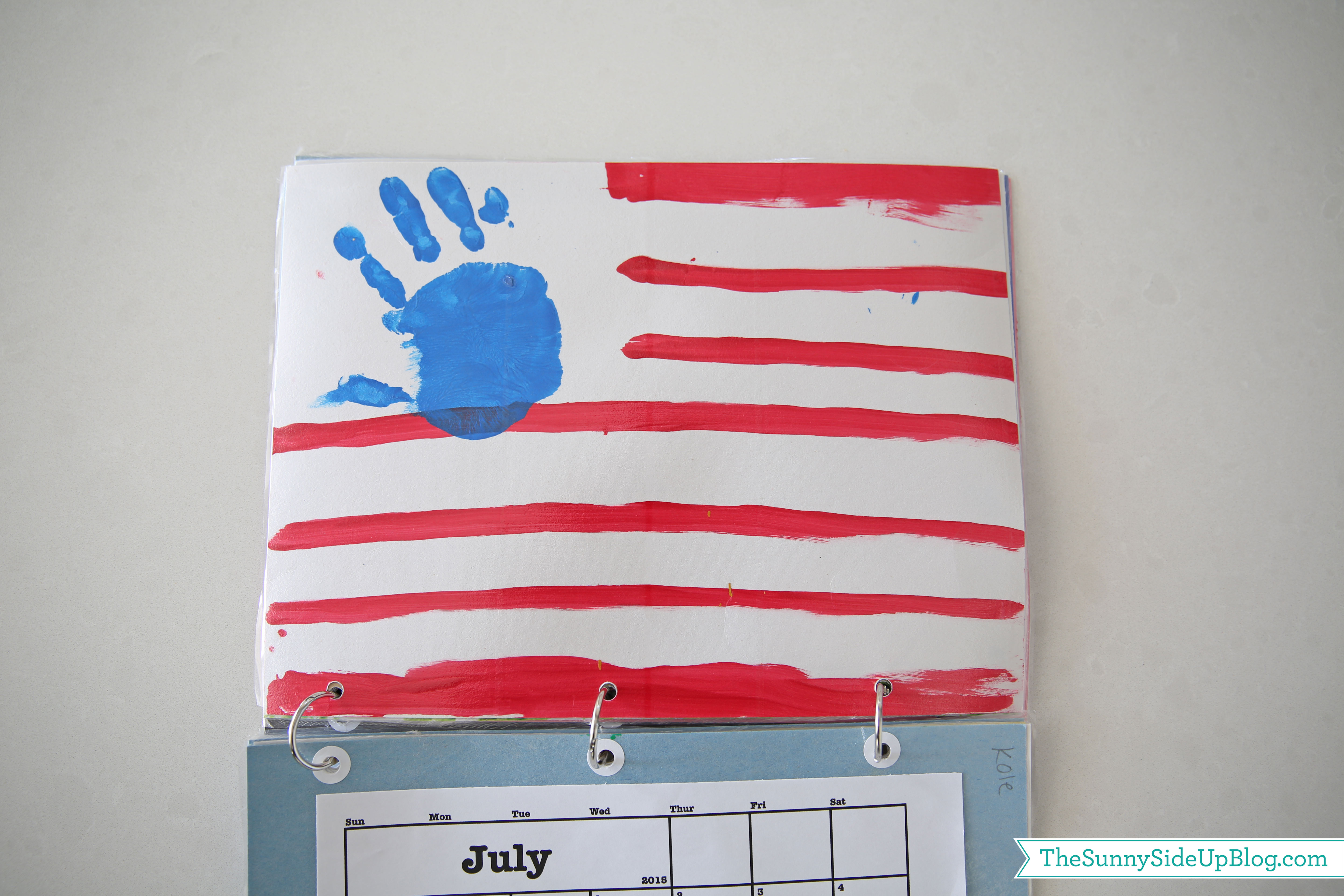2015 planner/handprint calendar The Sunny Side Up Blog