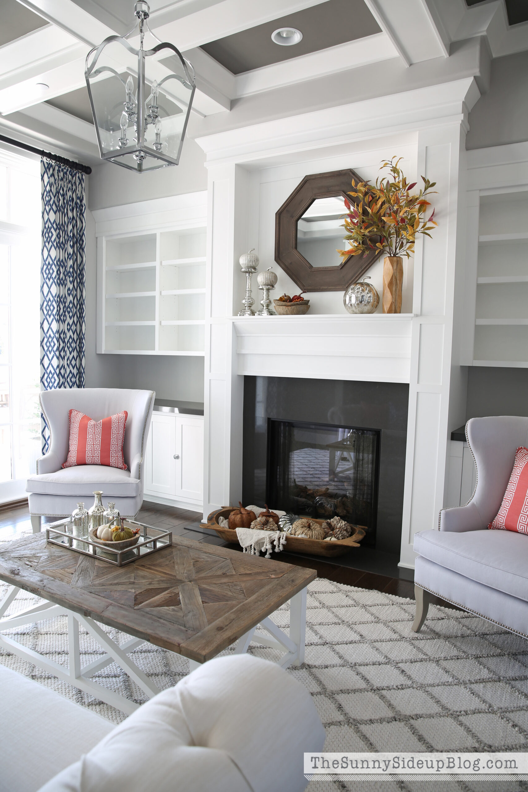 Fall (and chairs!) in the formal living room - The Sunny Side Up Blog