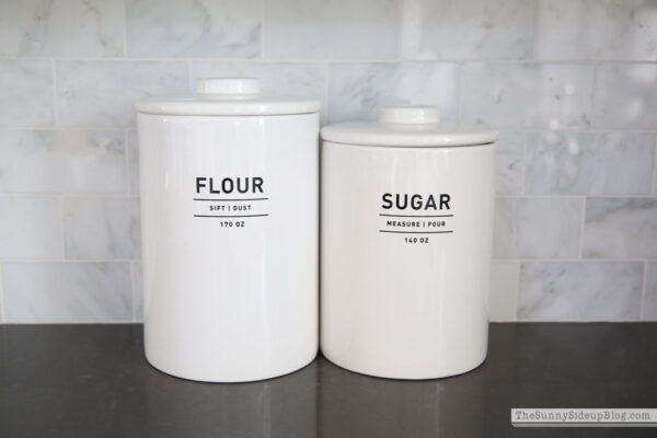 Friday Favorites Fashion The Sunny Side Up Blog   Flour And Sugar Canister 600x400 