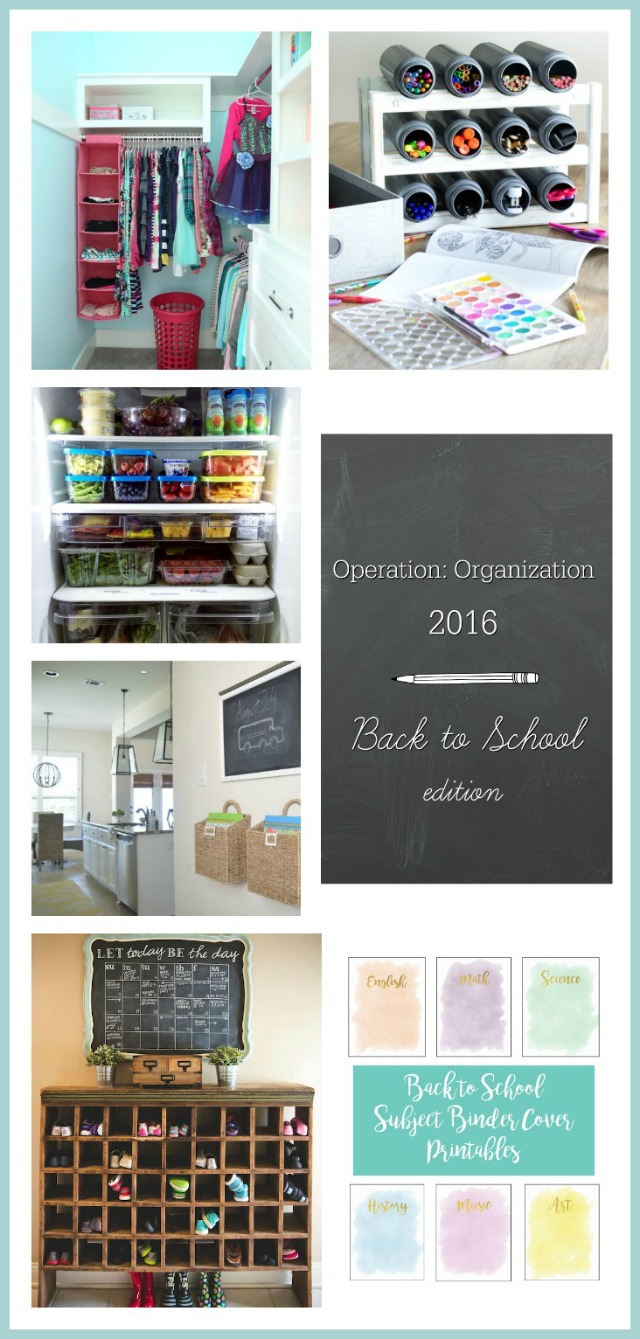 Organized craft/school supplies - The Sunny Side Up Blog