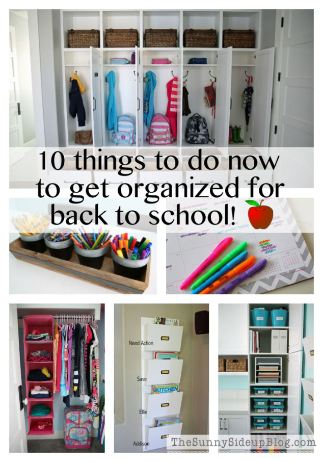 Back to School Organization - The Sunny Side Up Blog