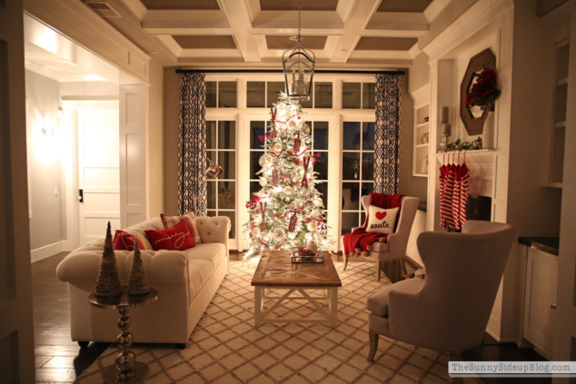 Christmas Formal Living Room (Decked and Styled Home Tour) - The Sunny ...