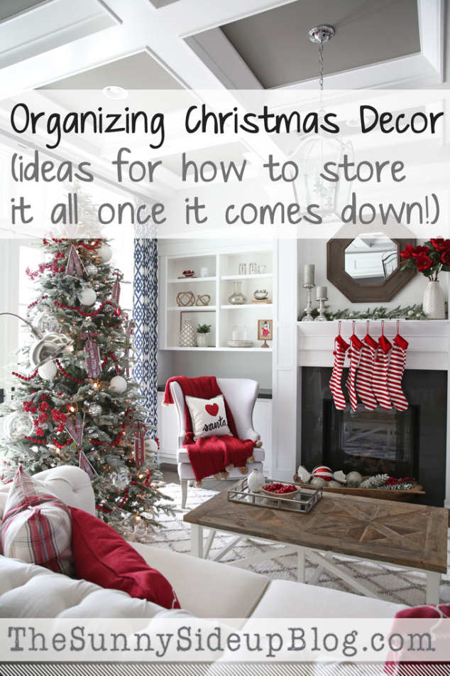 Organizing Christmas Decor - The Sunny Side Up Blog