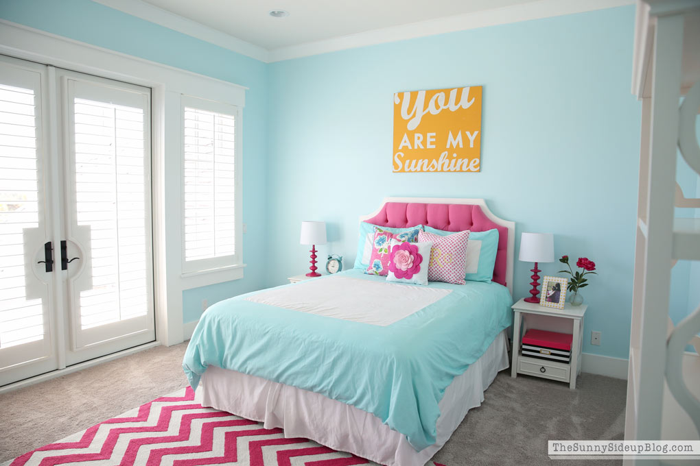 Creative Blue And Pink Bedroom Paint Ideas with Best Design