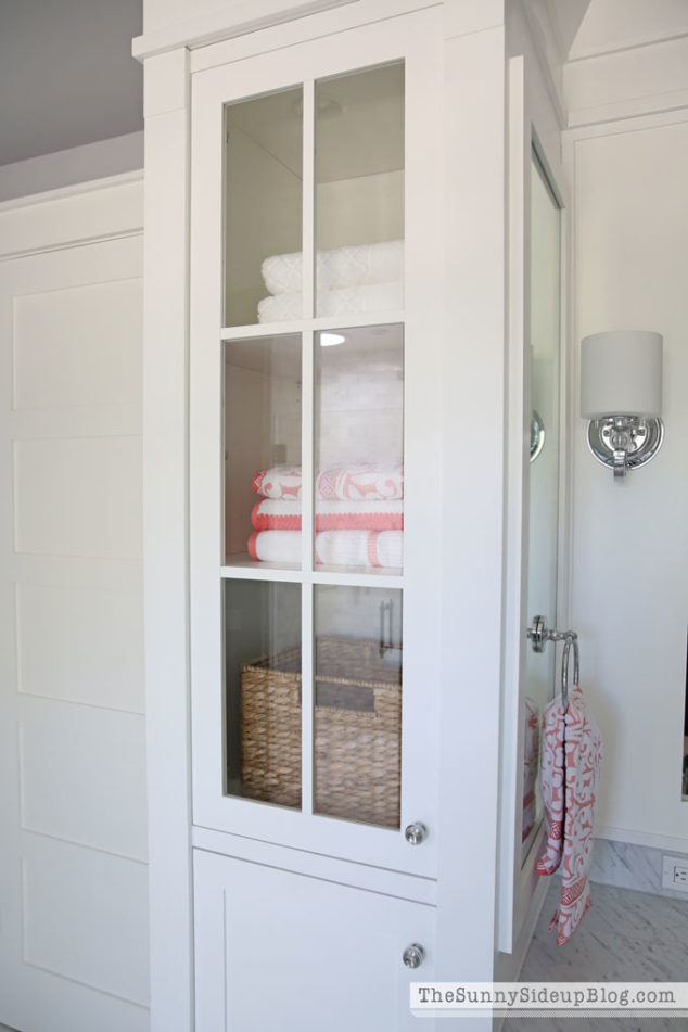 White Master Bathroom (ready for Spring!) - The Sunny Side Up Blog