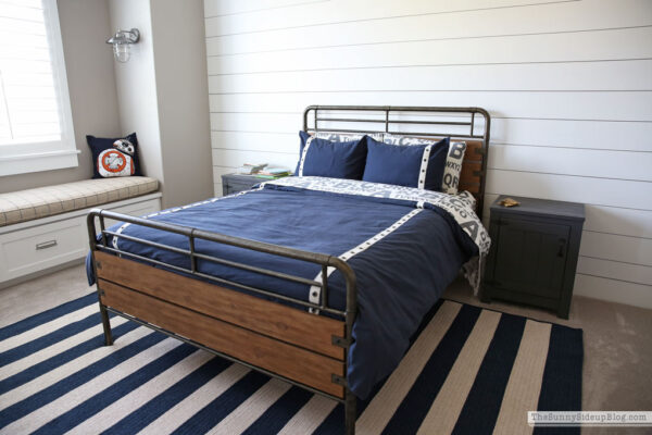 Nautical Industrial Boy's Bedroom (progress!) - The Sunny Side Up Blog