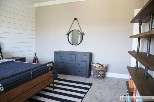 Nautical Industrial Boy's Bedroom (progress!) - The Sunny Side Up Blog