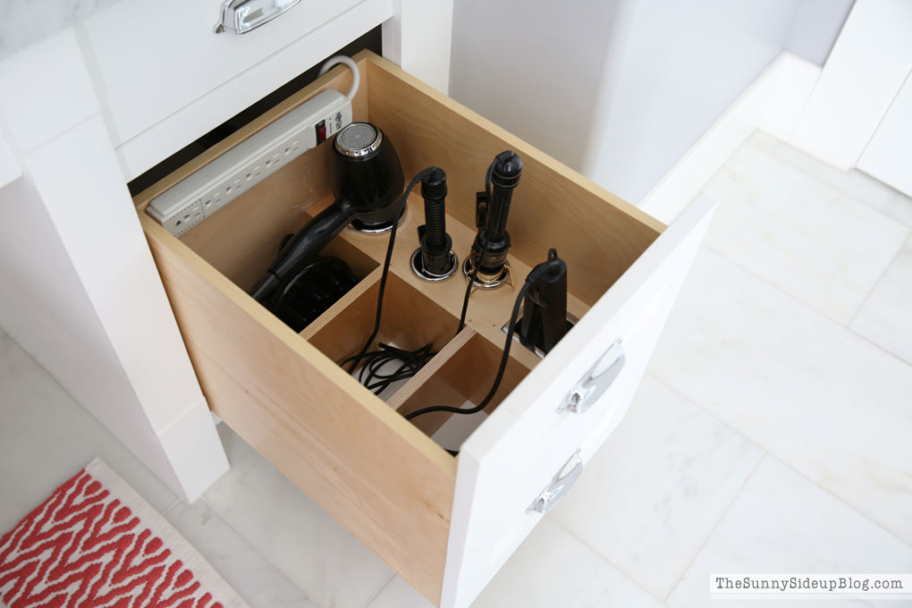 Organized Hair Tool and Bathroom Drawers The Sunny Side Up Blog