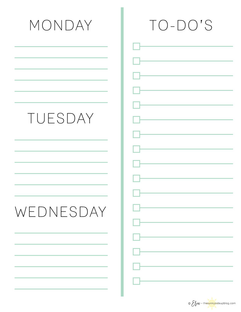 How I Plan My Day (with free printables!) - The Sunny Side Up Blog