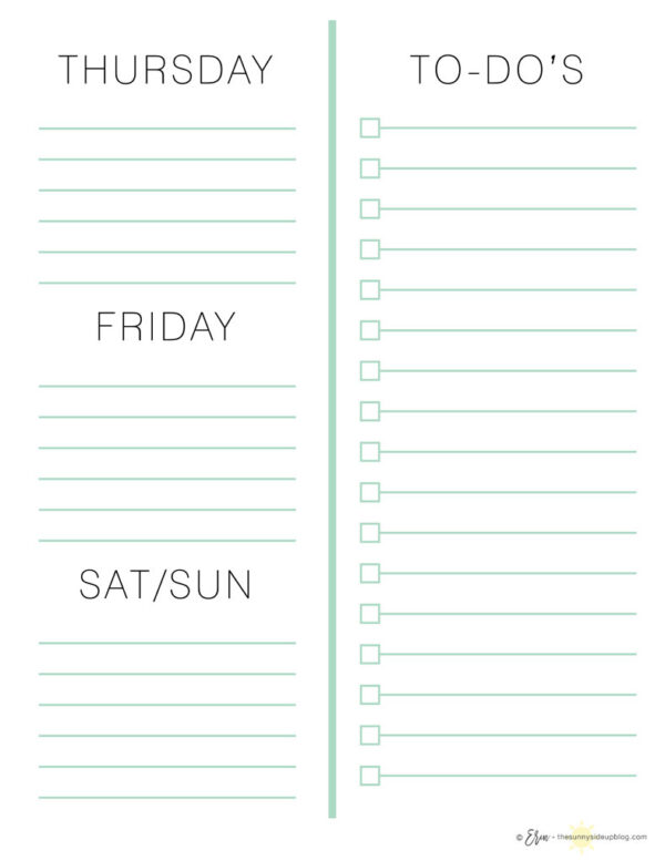 How I Plan My Day (with free printables!) - The Sunny Side Up Blog