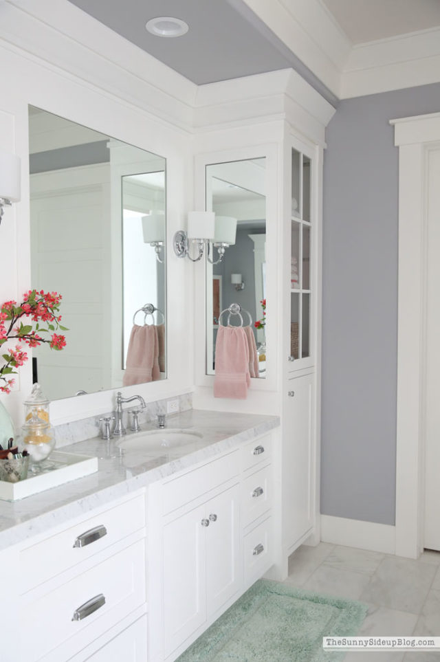 Bathroom Decor (a pop of pink!) - The Sunny Side Up Blog