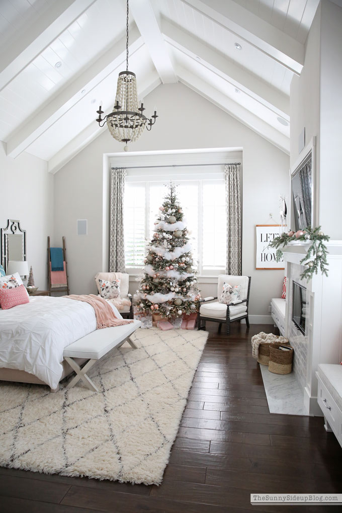 Master Bedroom Christmas Decor - The Sunny Side Up Blog