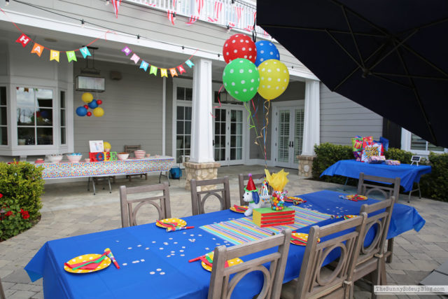 Colorful Birthday Party (Kole turns 9!) - The Sunny Side Up Blog