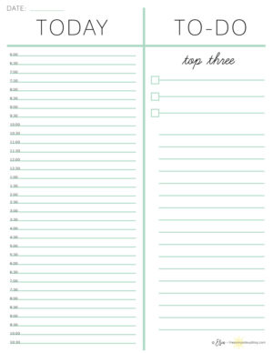 To-Do Lists and Calendar Pages - The Sunny Side Up Blog