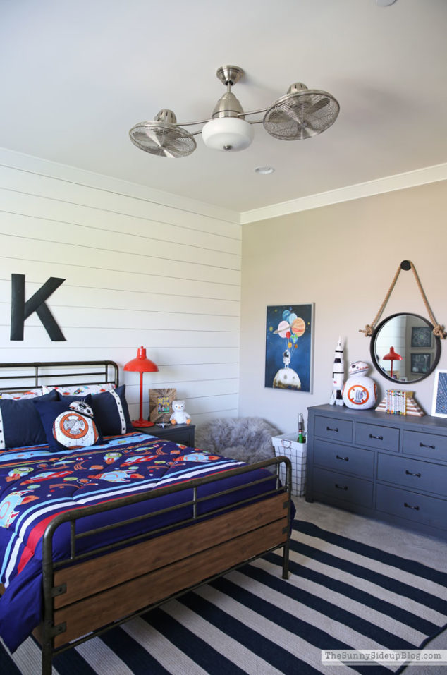 Boy's Space Themed Bedroom - The Sunny Side Up Blog