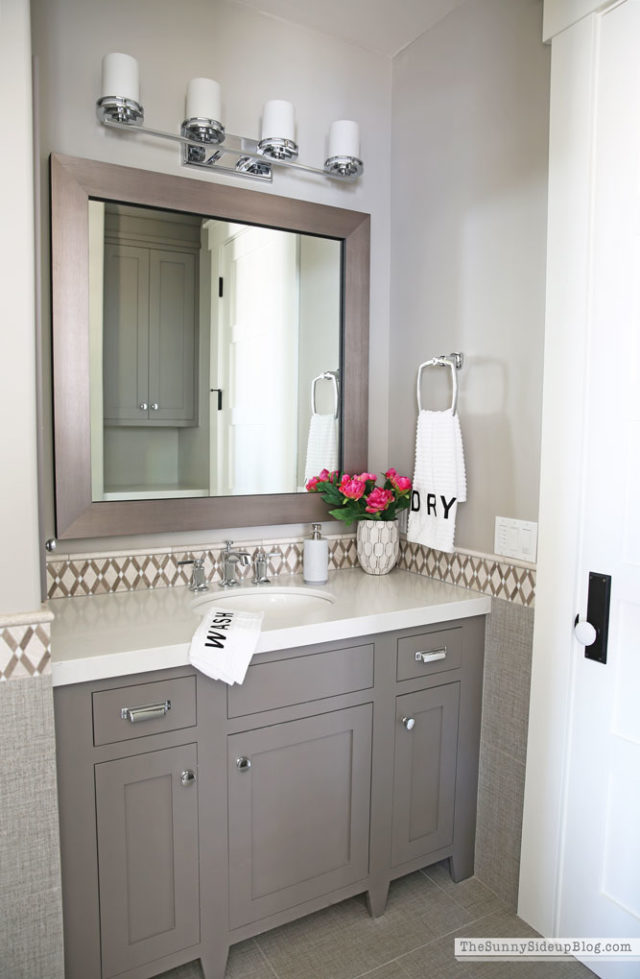 Guest Room/Office Bathroom - The Sunny Side Up Blog