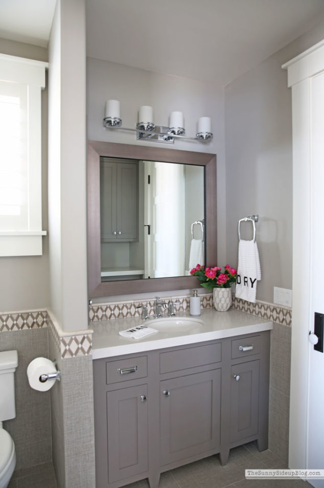 Guest Room/Office Bathroom - The Sunny Side Up Blog