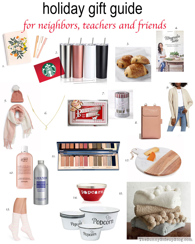 Holiday Gift Guide (neighbors, teachers and friends) - The Sunny