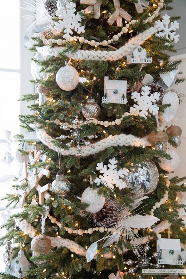 Our Cozy Neutral Snowflake Christmas Tree - The Sunny Side Up Blog