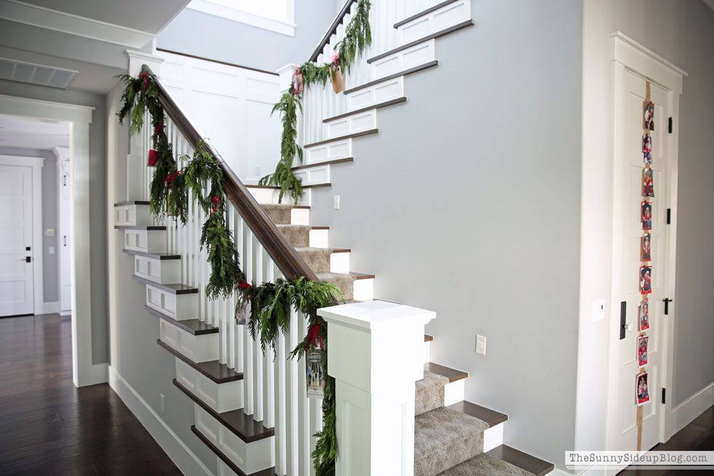 How to attach garland to a fireplace mantel (Sunny Side Up)
