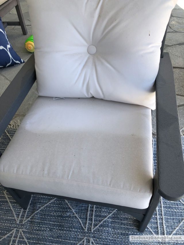 How to clean outdoor furniture cushions The Sunny Side Up Blog