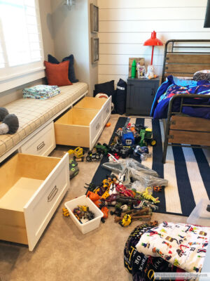 Boy's Organized Bedroom - The Sunny Side Up Blog