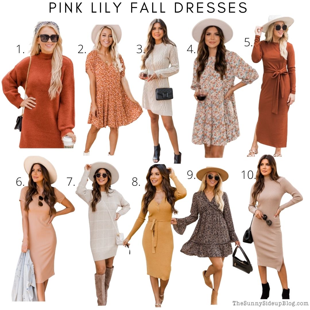 Pink Lily Fall Dresses (thesunnysideupblog.com)