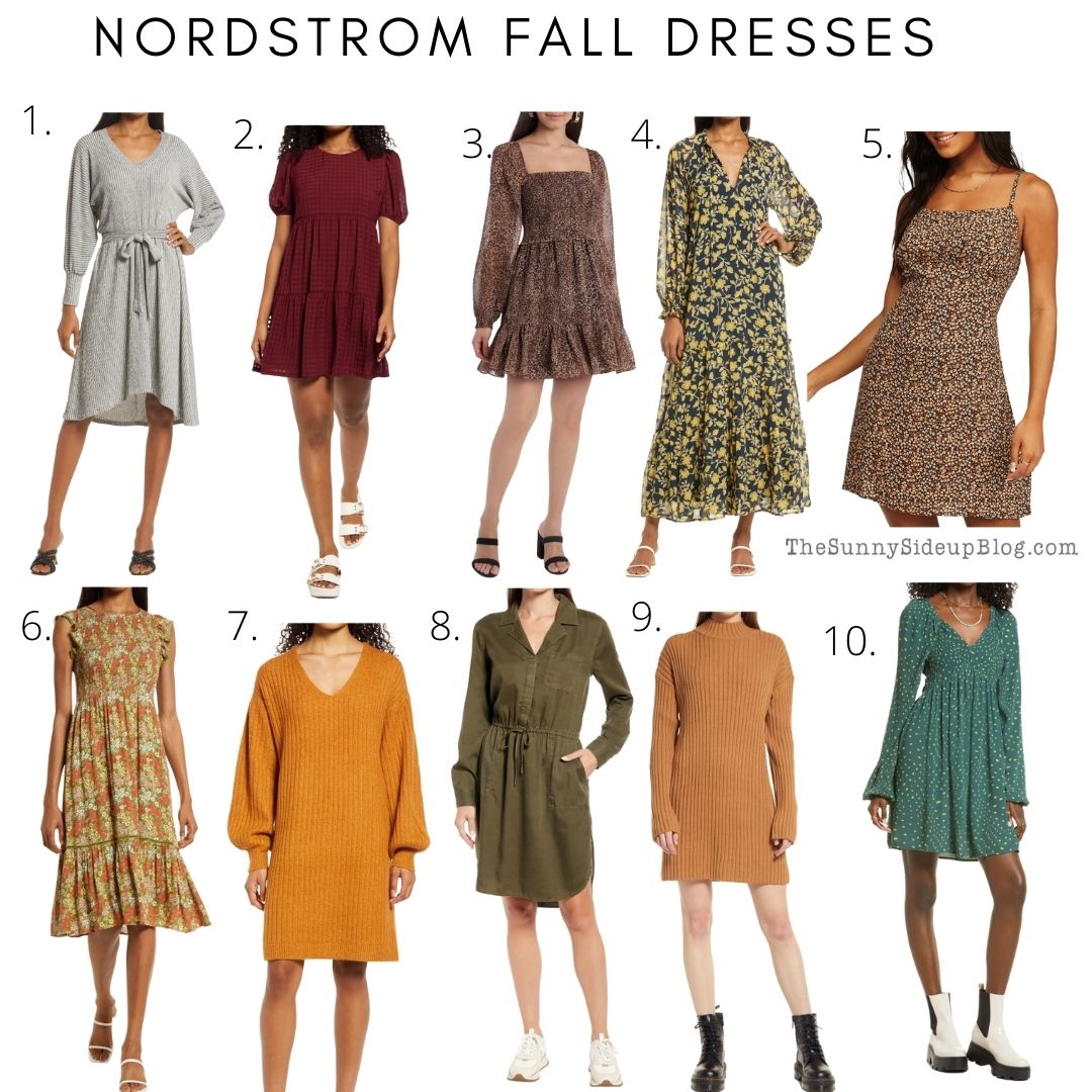 Nordstrom fall dresses (thesunnysideupblog.com)