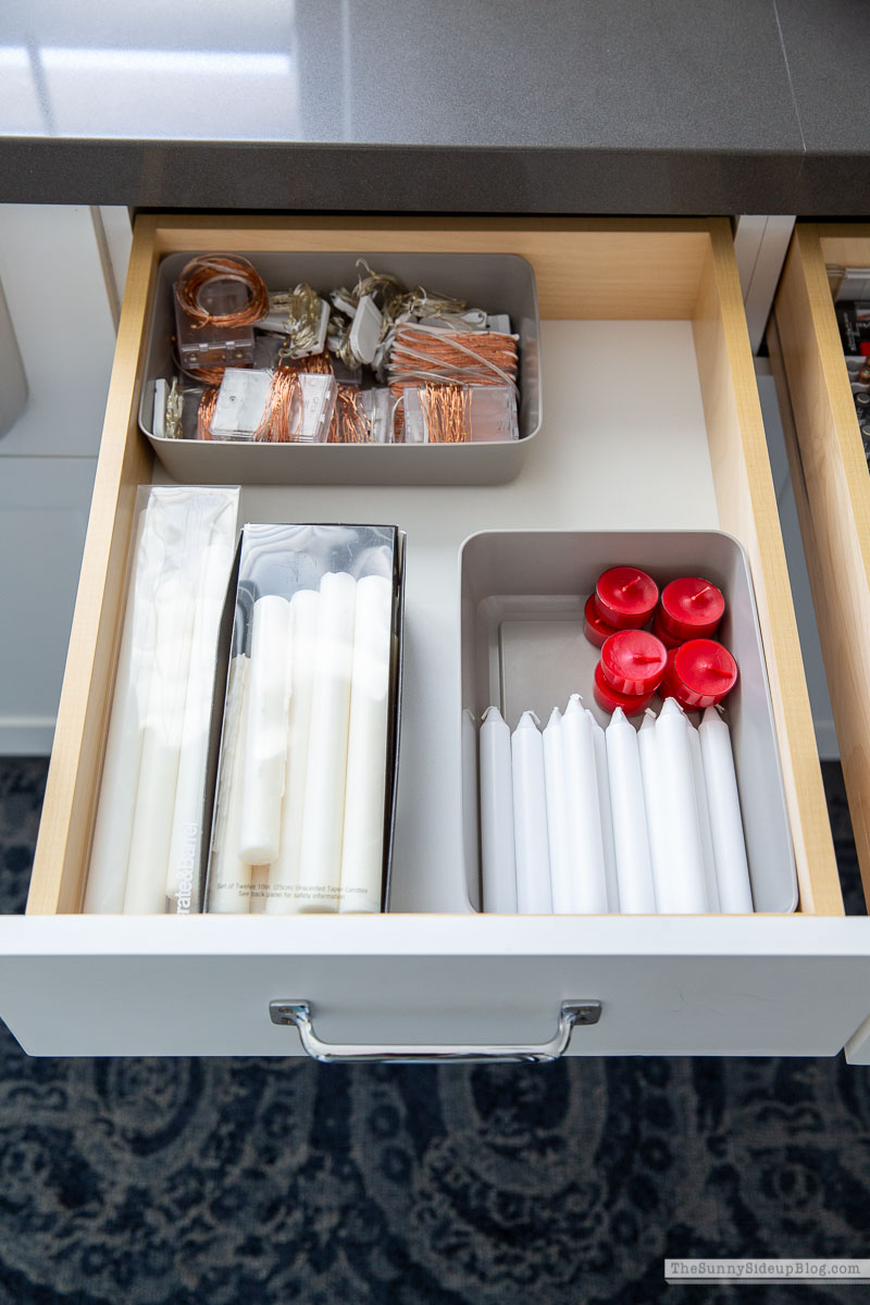 Organized Laundry Room Cupboards and Drawers - The Sunny Side Up Blog