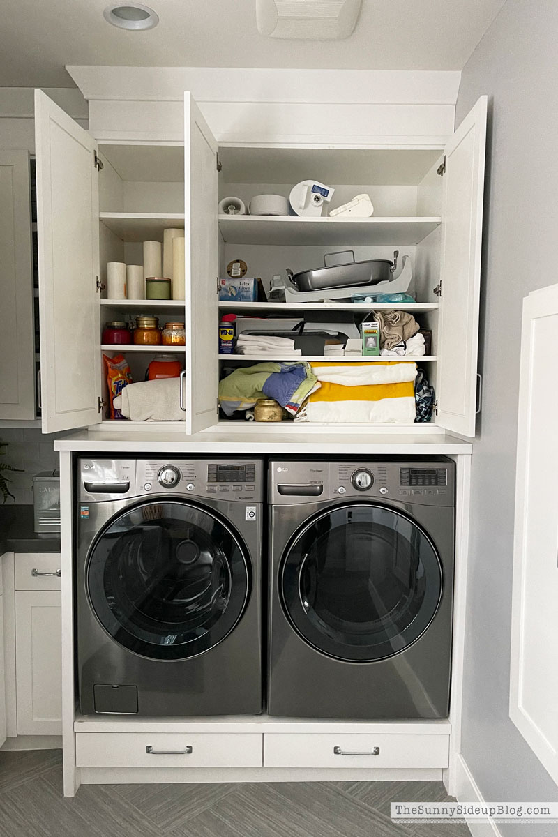 Laundry Room Storage Upgrade Part Two: Organization Tour - Organized-ish