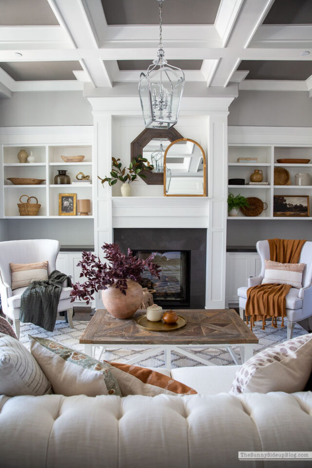 Fall Living Room - The Sunny Side Up Blog