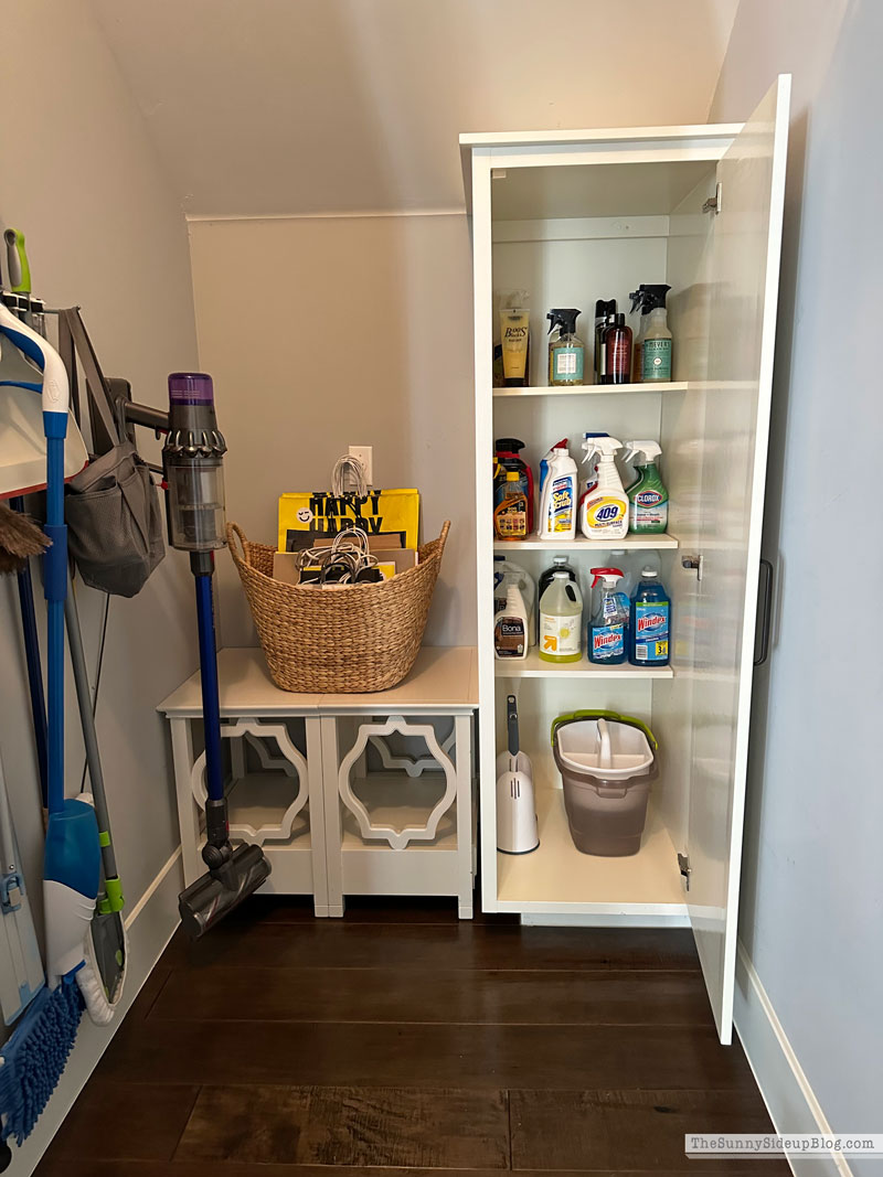 Organized Cleaning Closet - The Sunny Side Up Blog