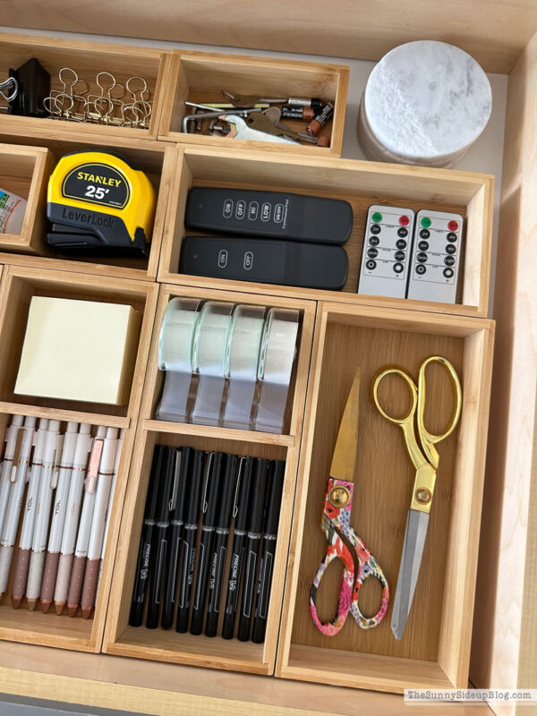 Organized Cooking Utensils & Junk Drawer - The Sunny Side Up Blog