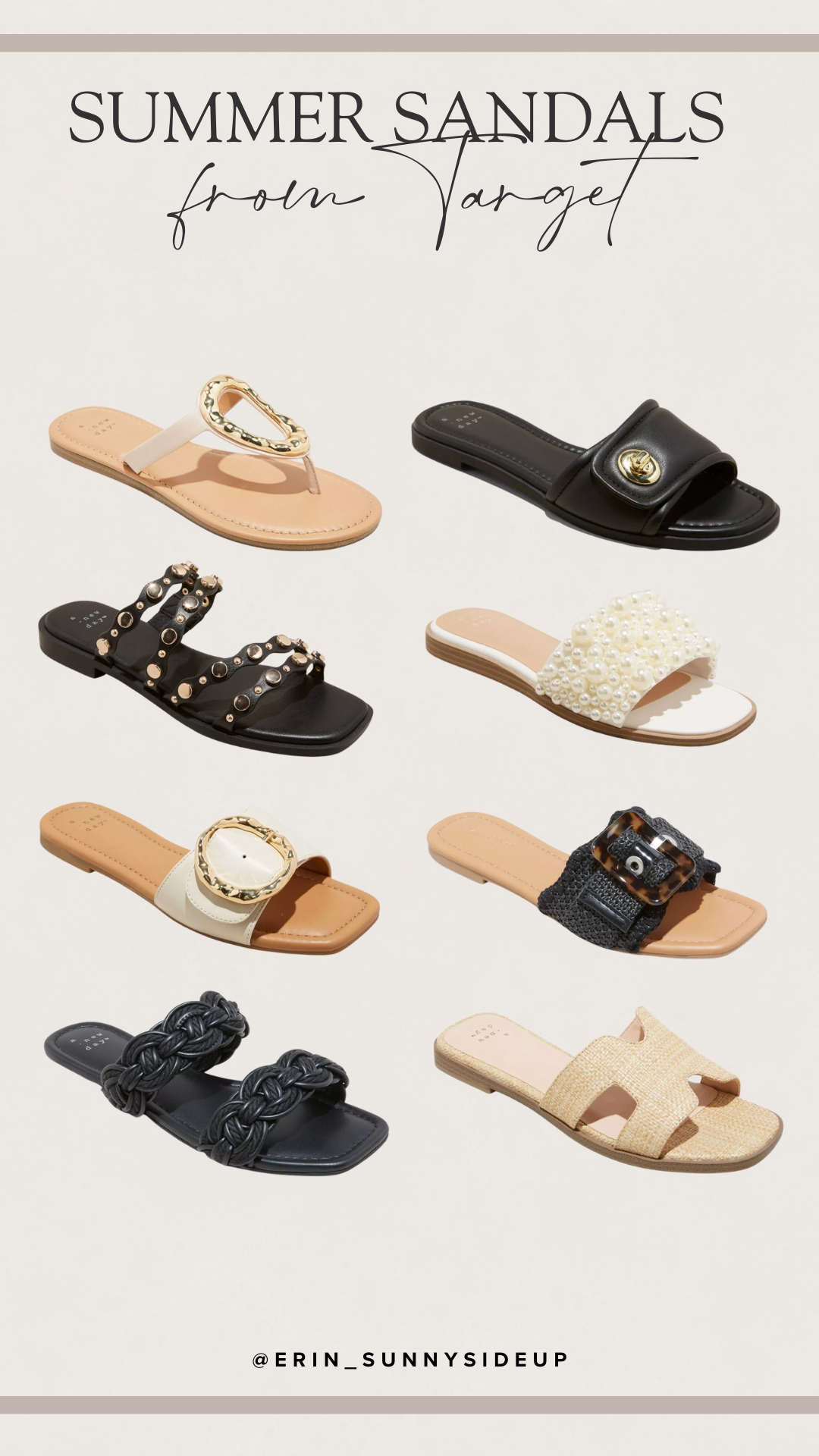 Summer Sandals from Target (Sunny Side Up Blog)