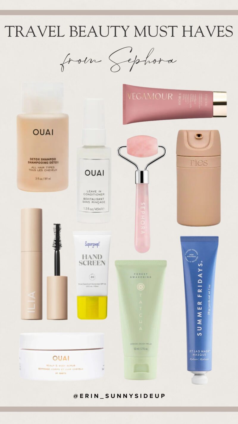 Travel Beauty Must Haves From Sephora (Erin Sunny Side Up Blog)