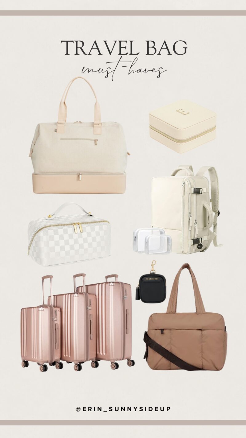 Travel Bag Must-Haves (Erin Sunny Side Up Blog)