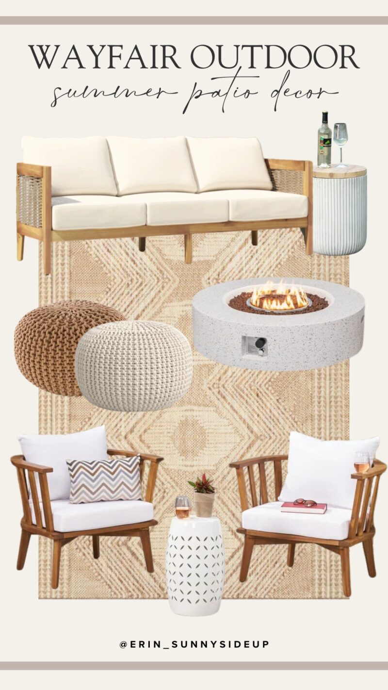 Wayfair Outdoor Summer Patio Decor (Sunny Side Up Blog)