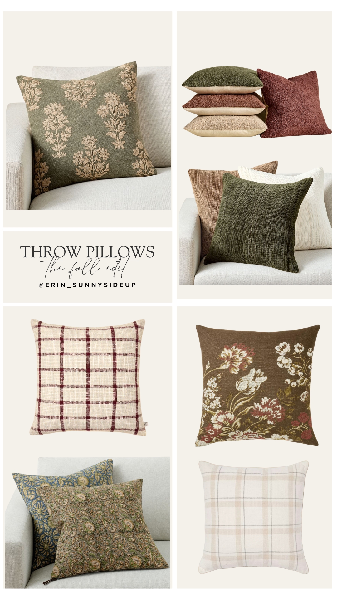 Fall Throw Pillows (Sunny Side Up Blog)