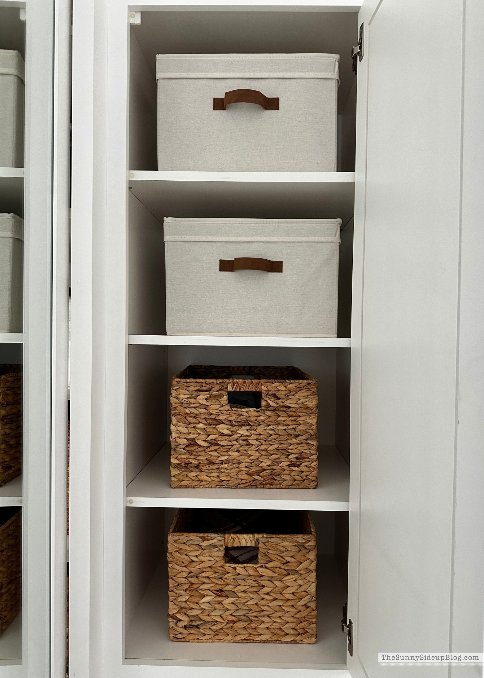 Wayfair Organized Linen Cupboard (Sunny Side Up Blog)