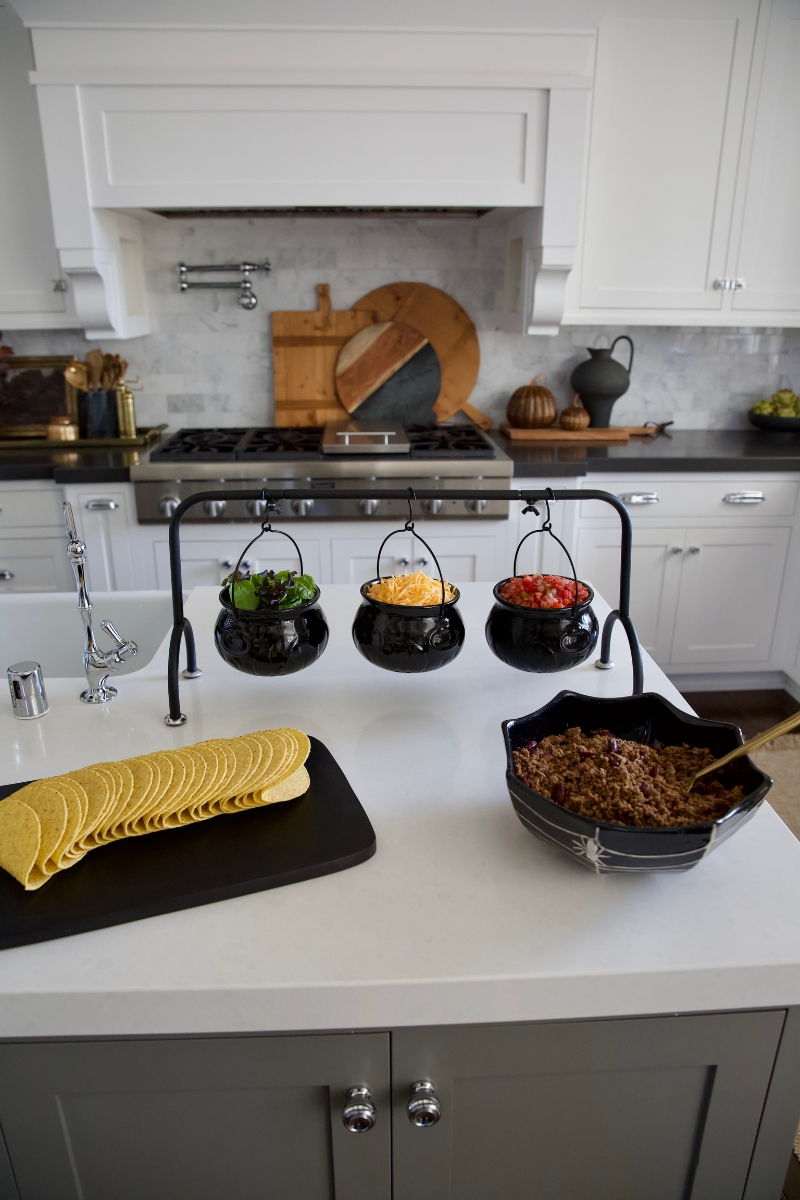 Halloween Cauldron Serving Bowls (Sunny Side Up)