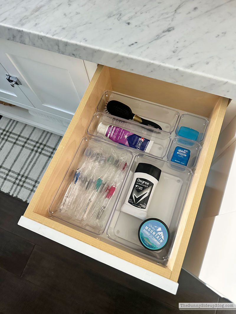 Organized Bathroom Drawers (Sunny Side Up)